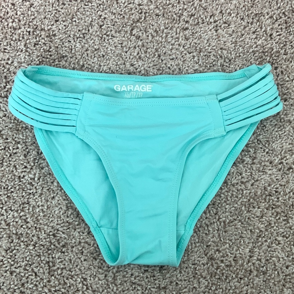 Blue Bikini Swim Bottom